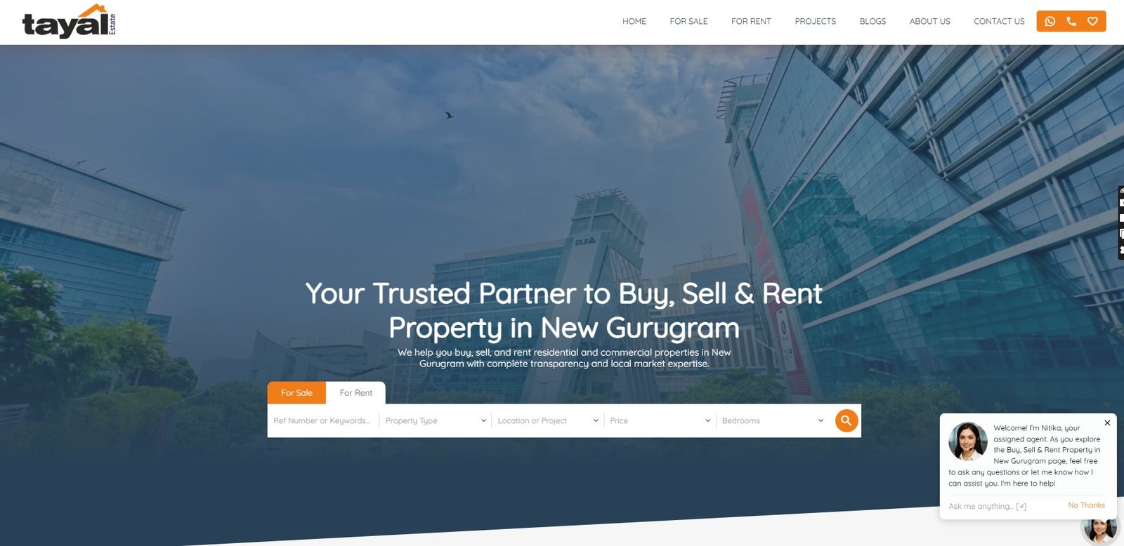 Real Estate Website Designed by Digilabz Digital